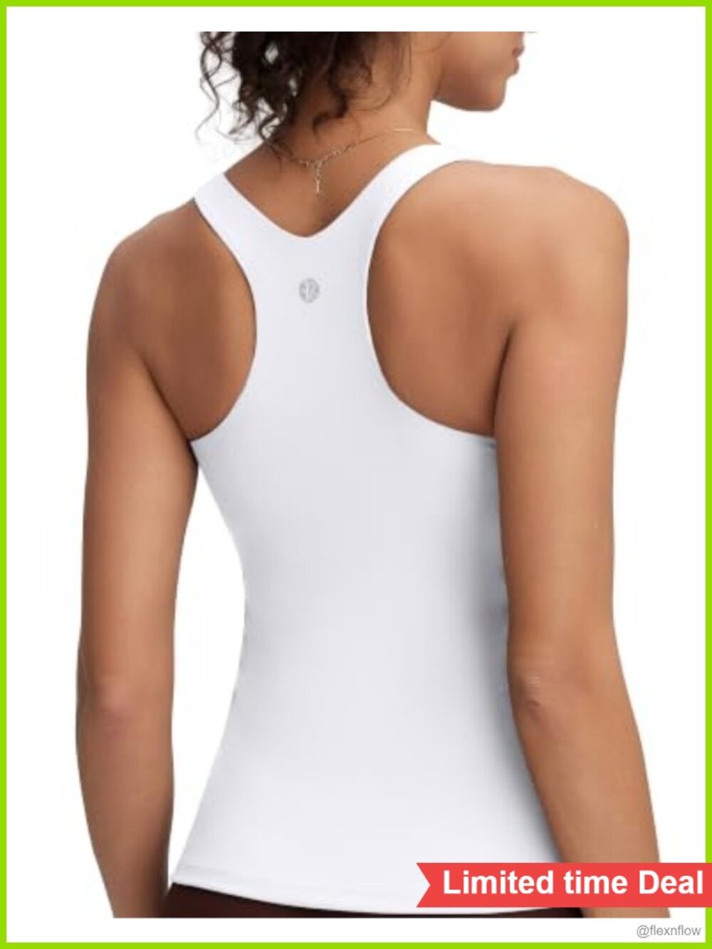Women's Racerback Tank Top with Built-in Bra